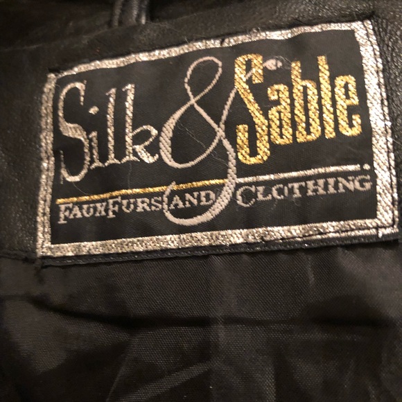Vintage RARE Silk &Sable soft leather jacket - Picture 4 of 5